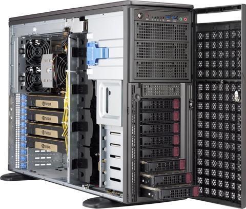 SUPERMICRO SYS-540A-TR PC/Workstation Barebone Full-Tower Schwarz Intel C621 (SYS-540A-TR)