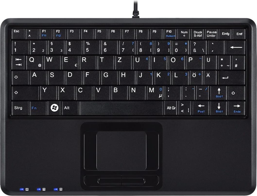 Perixx Periboard-512 Ergonomische USB-Tastatur QWERTZ Schwarz