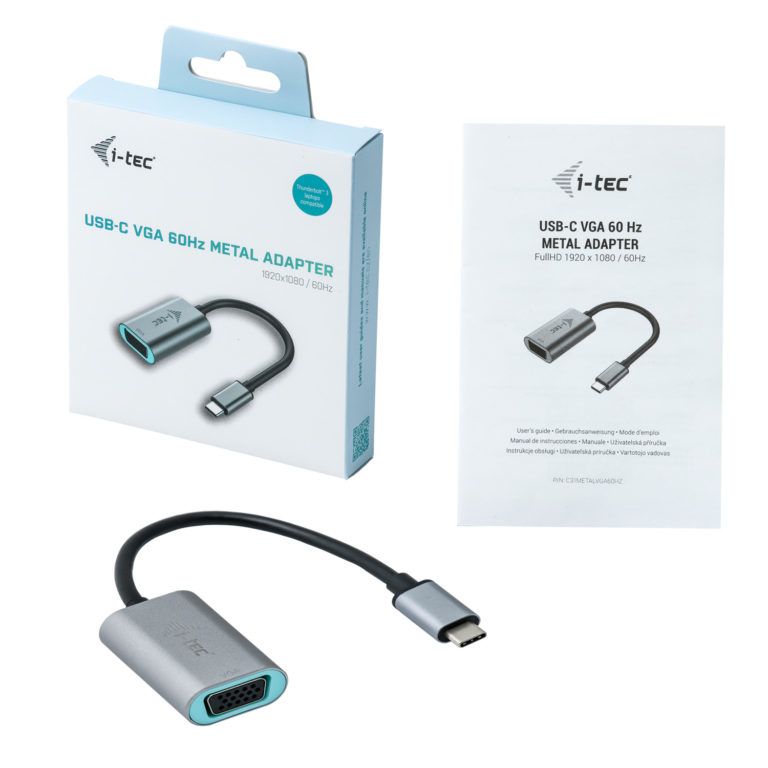 i-Tec USB-C auf VGA Adapter 1080p/60Hz Grau