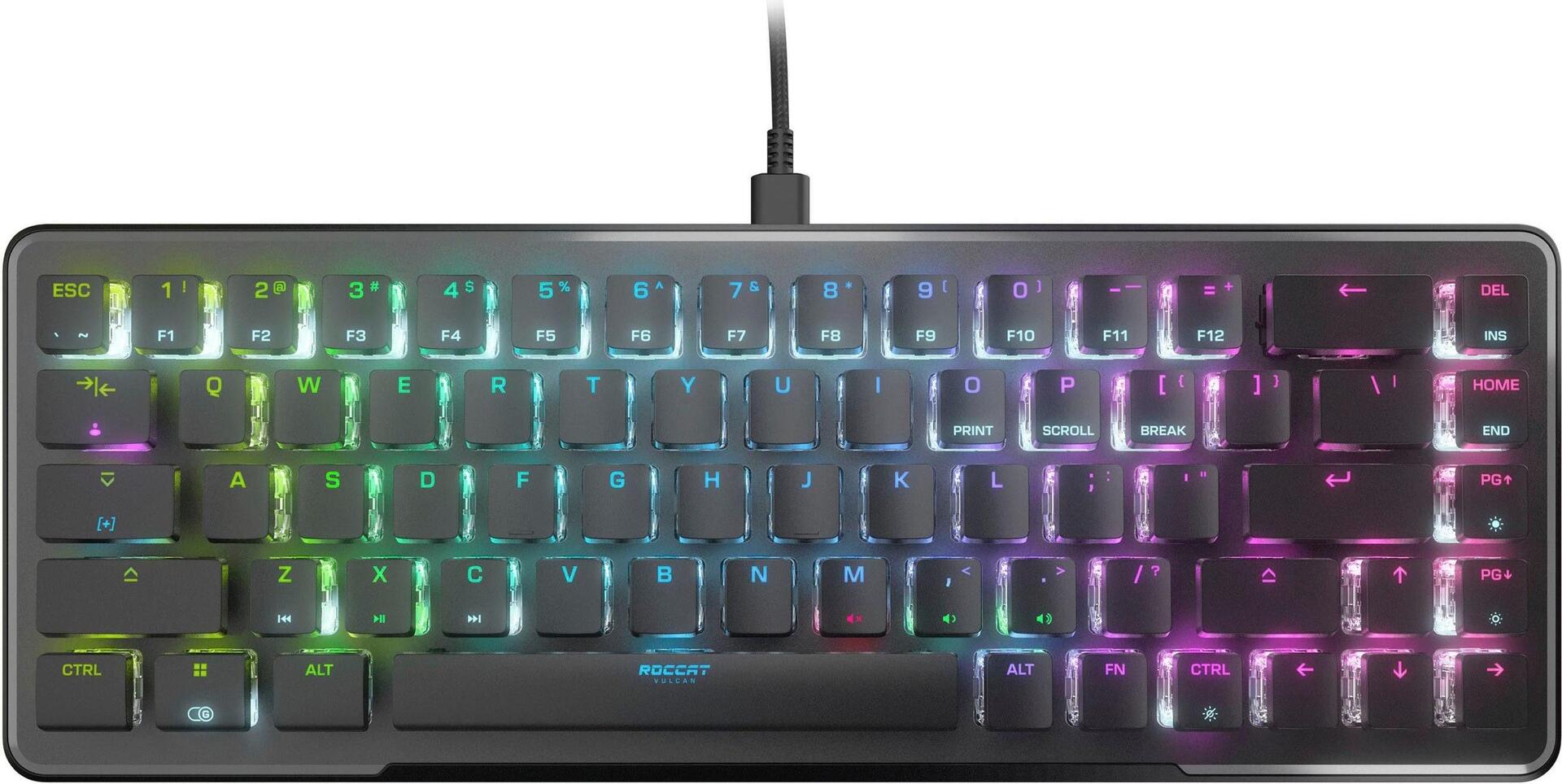 ROCCAT Vulcan II Mini RGB schwarze mechanische Tastatur (US, roter Schalter) (ROC-12-042)