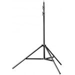 Walimex pro FT-8051 Lampenstativ 260cm - Lichtstativ mit Federdämpfung, Höhe max 260 cm, 5 kg Traglast, Aluminium, für Fotografie Studio Outdoor, mit Tasche und Adapter, Schwarz (1014776)