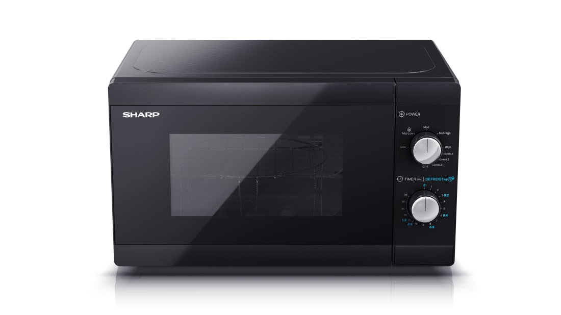 Sharp YC-MG01E-B Kombi-Mikrowelle 20 l 800 W Schwarz