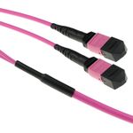 ACT 10 meter Multimode 50/125 OM4(OM3) polarity A fiber trunk cable with 2 MTP/MPO female connectors each side 10M 2X MTP(F) 50/125 OM4 PA TR (DC5202)