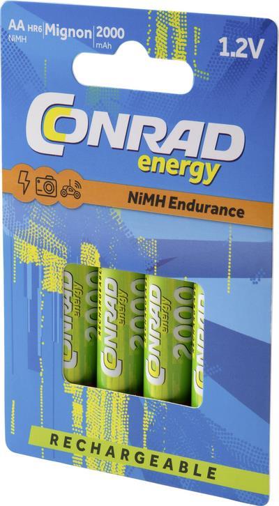 Conrad CE-2203057 Haushaltsbatterie Wiederaufladbarer Akku AA Nickel-Metallhydrid (NiMH) (CE-2203057)