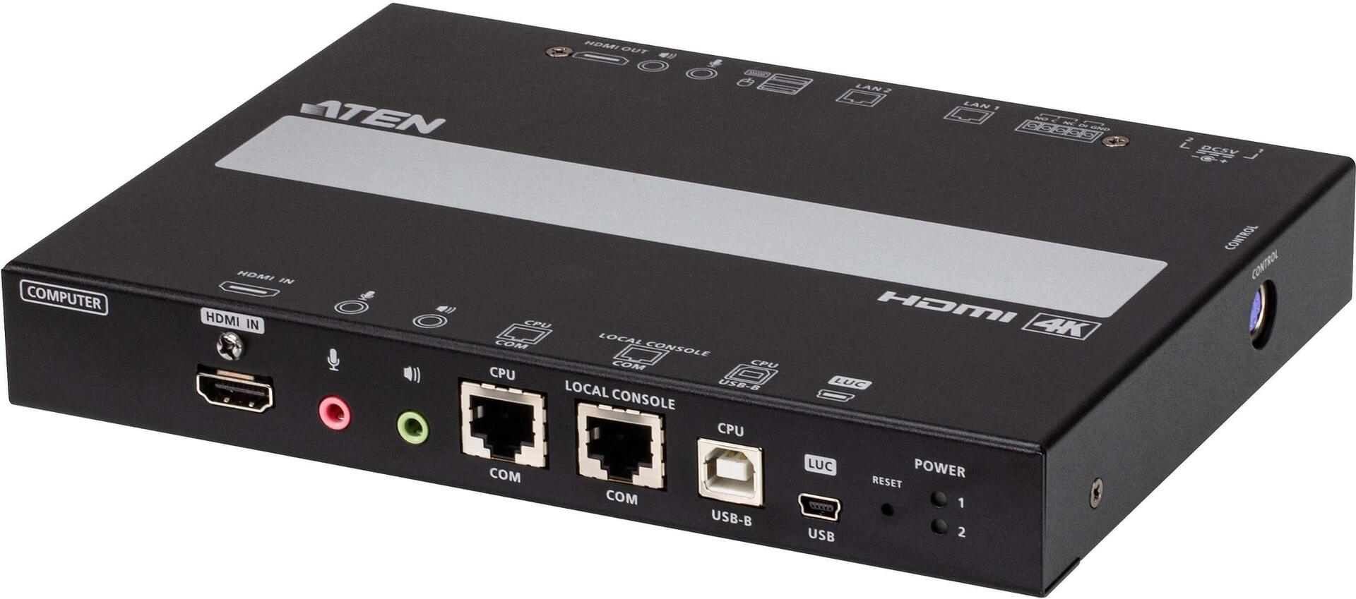 ATEN 1-Local / Remote Shared Access Single Port 4K HDMI KVM over IP Switch (RCMHD101U-AX-G)