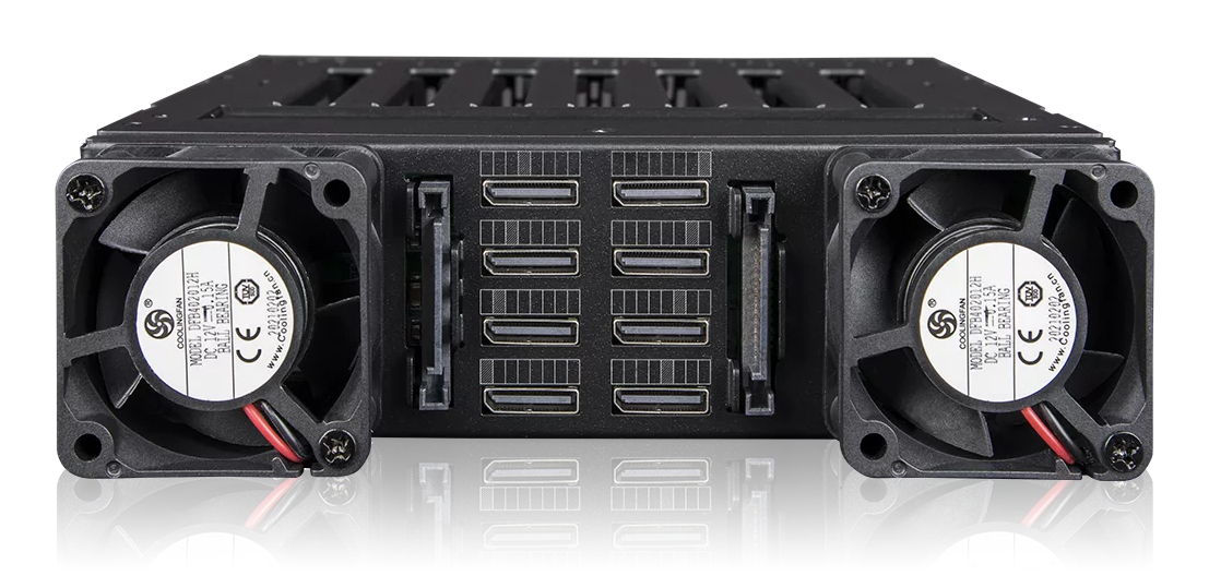 Icy Dock ToughArmor MB873MP-B V2 8x M.2 NVMe PCIe 4.0 OCuLink Schwarz
