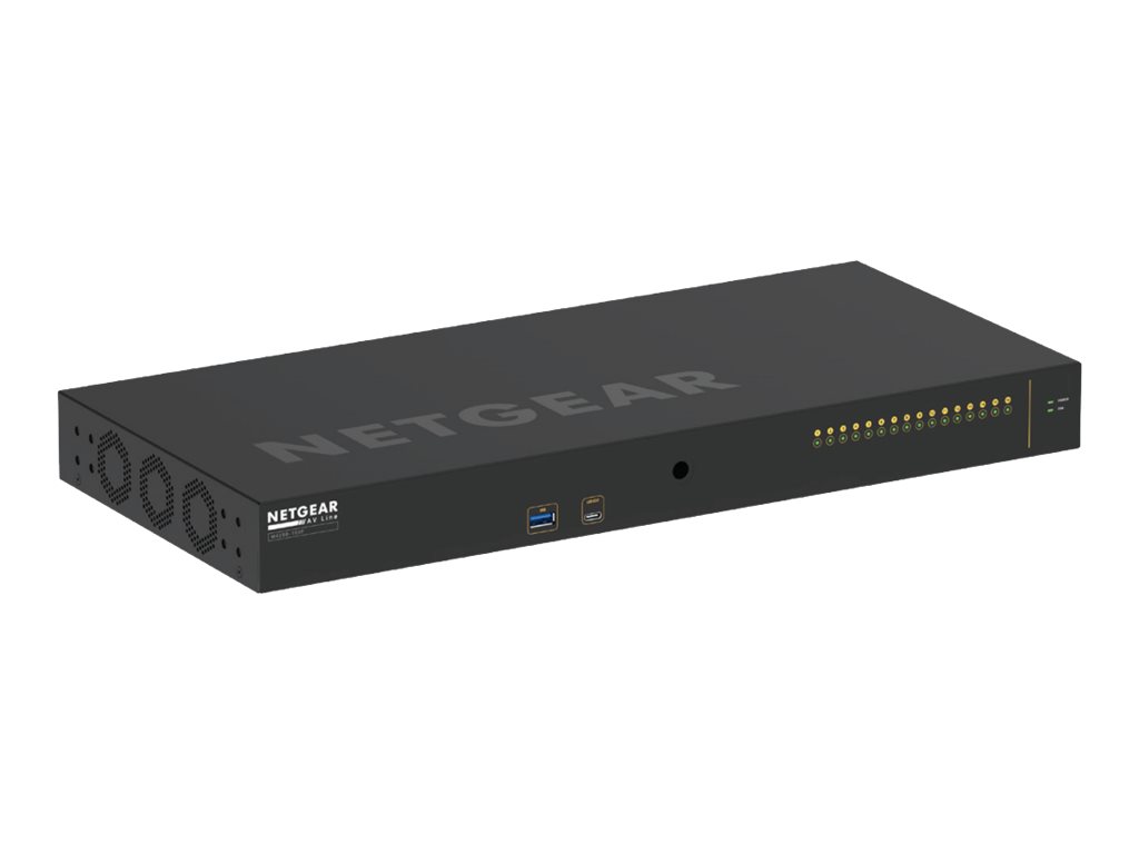NETGEAR AV Line M4250-16XF 16x 10 Gigabit SFP+ Managed Switch Schwarz