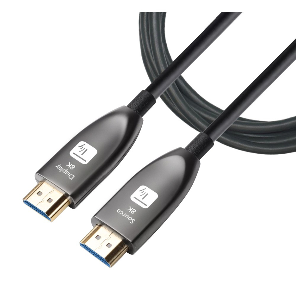 Techly HDMI-Kabel 2.1 AOC 15 m 8K 60Hz 48 Gbit/s Schwarz