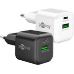 Goobay 20 W USB-C PD GaN Dual-Schnellladegerät Nano weiß (79621)