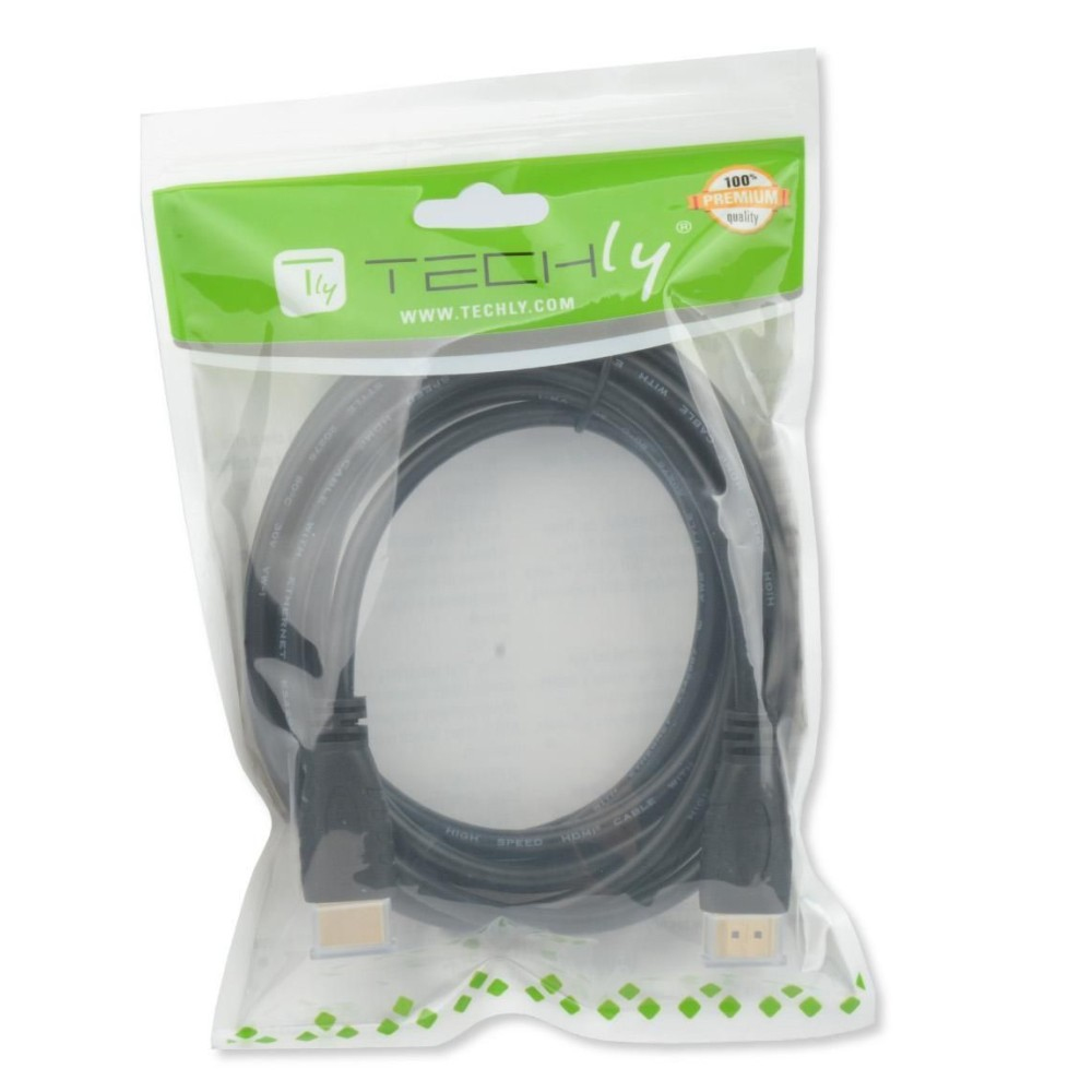 TECHly ICOC HDMI2-4-005 HDMI-Kabel mit Ethernet 0,5 m Schwarz