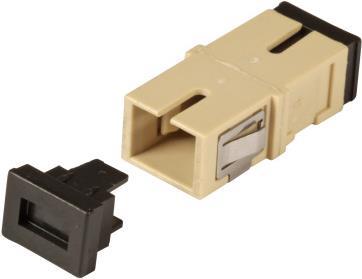 EFB-Elektronik Kupplung SC Simplex OM3 einteilig, flanschlos, aqua, Keramikhülse Hersteller: EFB Elektronik (53512.1)