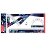 Maped Geometrie-Set DEEPSEA PARADISE, 4-teilig aus Kunststoff, mit Quallen-Motiv, - 1 Stück (981833)