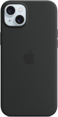 APPLE iPhone 15 Plus Silicone Case with MagSafe - Black (MT103ZM/A)