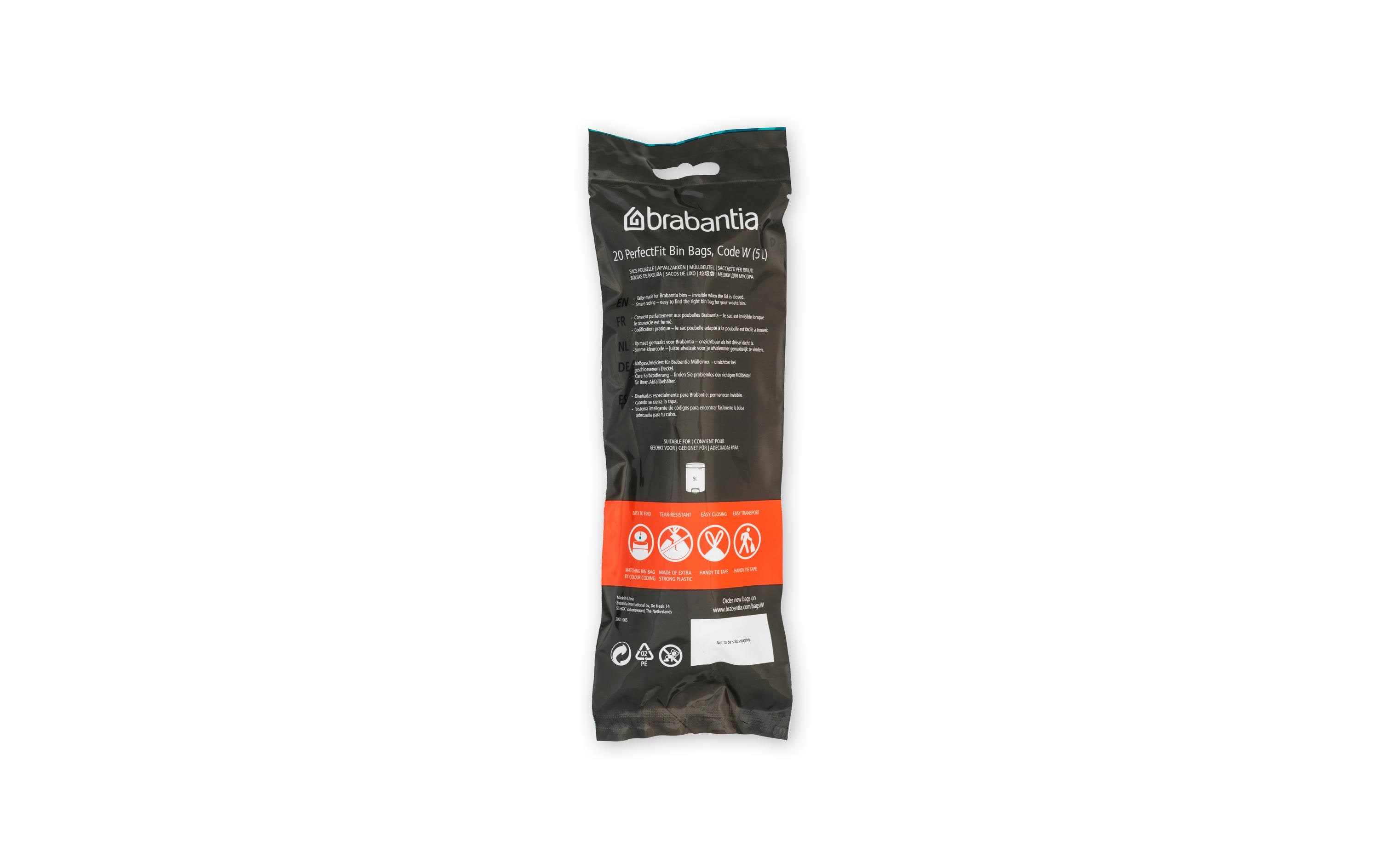 Brabantia PerfectFit 116681 Mülleimerbeutel 5 l Weiß