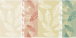 PAPSTAR Servietten ROYAL Collection Autumn, grün aus Tissue, 1/4 Falz, 4-lagig, Maße: 400 x 400 mm, - 1 Stück (88320)