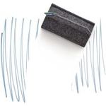 magnetoplan Tafelwischer 1228801 magnetoWipe ecoAware PET-Filz grau (1228801)