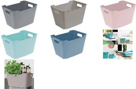 keeeper Aufbewahrungsbox "lotta", 20,0 Liter, nordic-blue dekorative Lifestyle-Box zur übersichtlichen Aufbewahrung - 1 Stück (1091368000000)