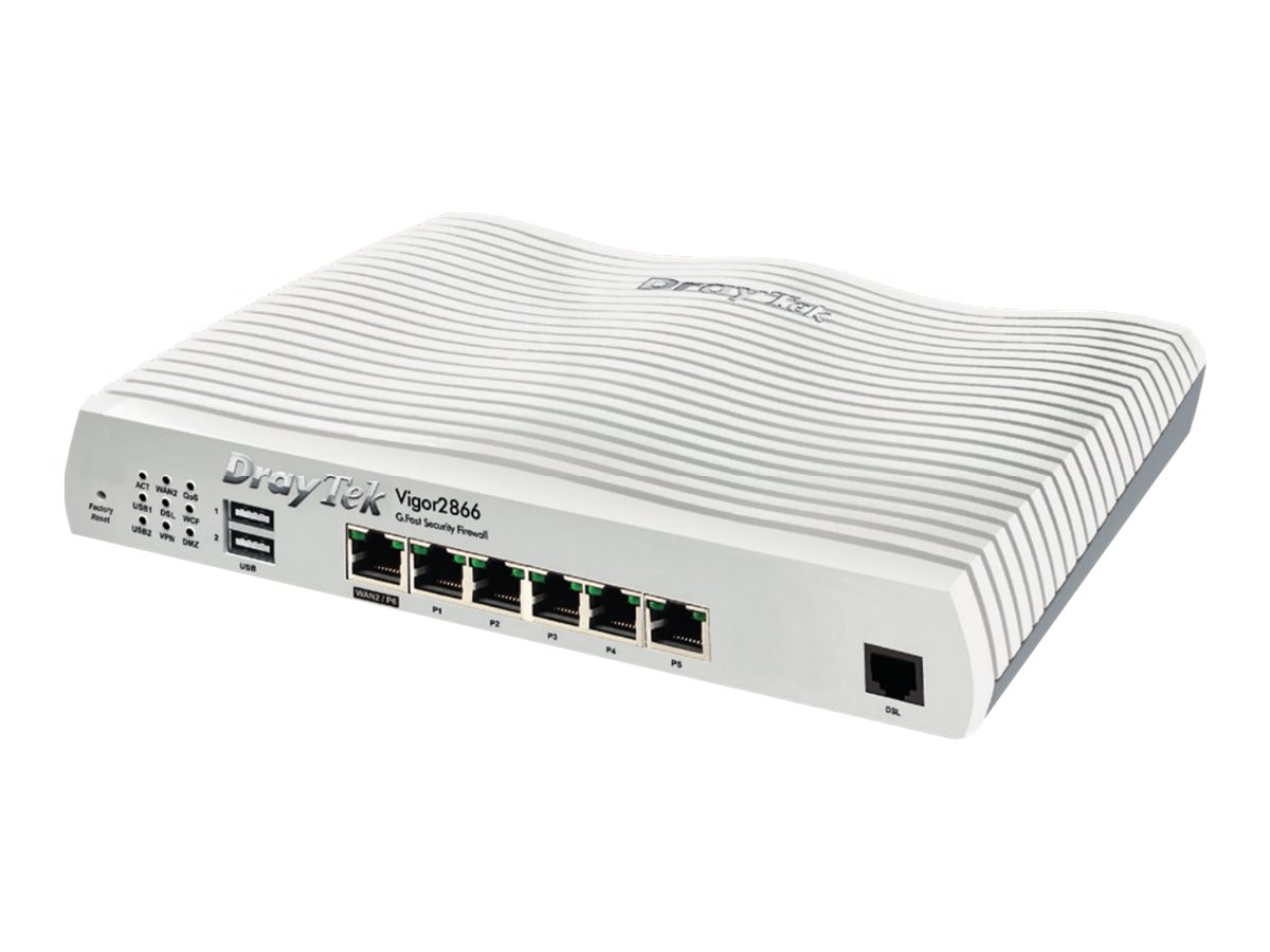 DrayTek Vigor 2866AX Wi-Fi 6 DSL Router Grau