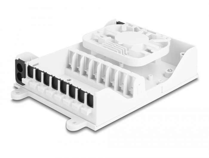 Delock 87949 Glasfaser-Verteilerbox FTTH 8 Port Weiß