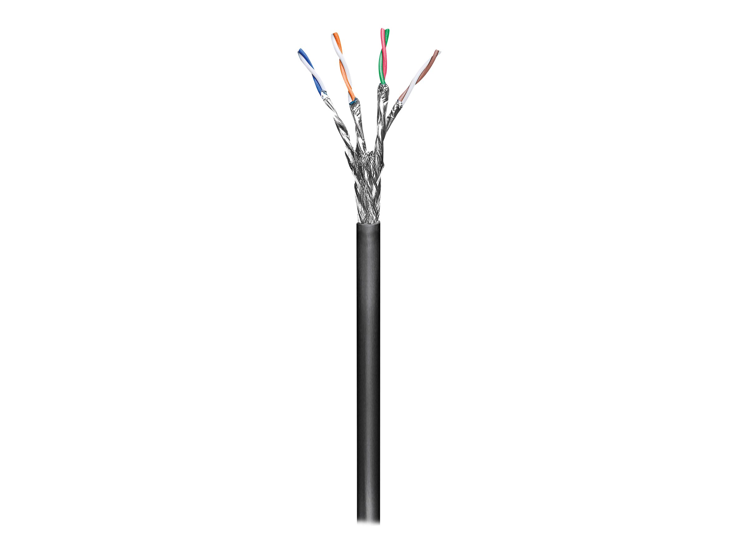 goobay CAT 6 Outdoor Netzwerkkabel S/FTP (PiMF) 100 m Schwarz