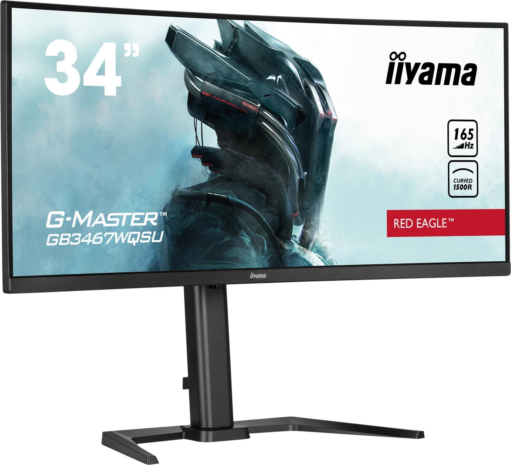 iiyama G-MASTER GB3467WQSU-B5 Computerbildschirm 86,4 cm (34" ) 3440 x 1440 Pixel UltraWide Quad HD LED Schwarz [Energieklasse G] (GB3467WQSU-B5)