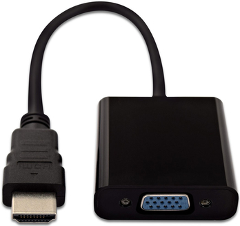 V7 HDMI TO VGA BLACK ADAPTOR HDMI to VGA Adapter (CBLHDAVBLK-1E)