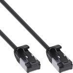 InLine® Patchkabel slim, U/FTP, Cat.8.1, TPE halogenfrei, schwarz, 7,5m (75307S)