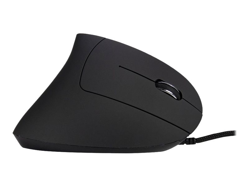 Inter-Tech Eterno KM-206WR Vertikale Maus USB Optisch 2400 DPI Schwarz Blau
