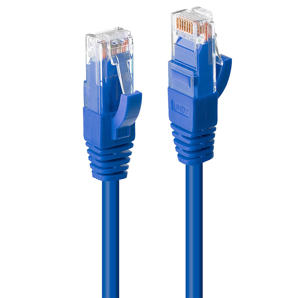 Lindy Premium Cat.6 UTP Patch-Kabel 10 m RJ-45 Blau