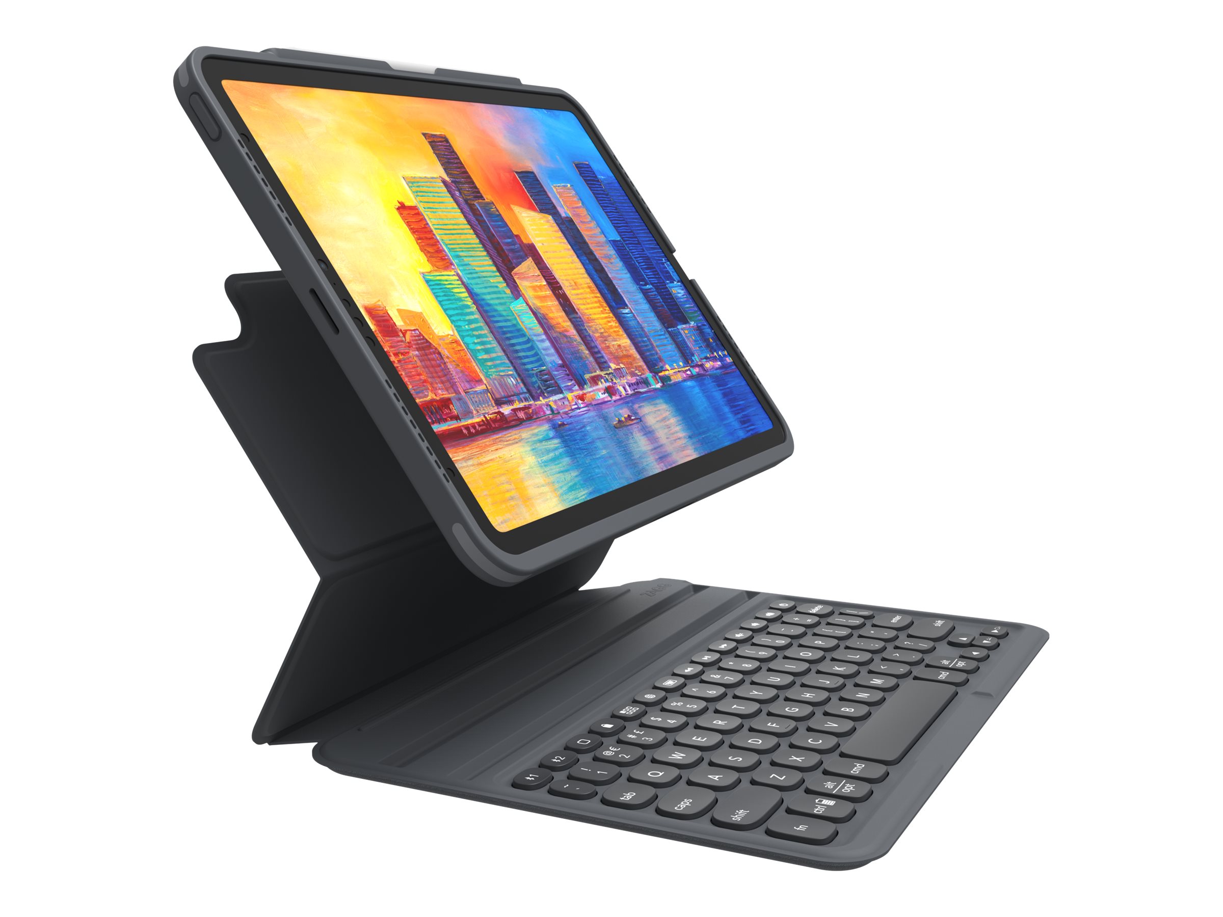 ZAGG Pro Keys Tastatur und Foliohülle für Apple iPad Air (4. & 5. Generation) 10,9" Bluetooth QWERTZ Deutsch Schwarz/Grau