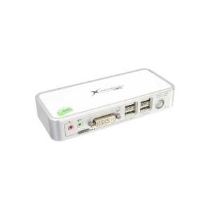 InLine® KVM Switch, DVI, 2-fach, USB, mit Audio (61602C)