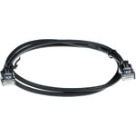 ACT Black 10 meter LSZH U/UTP CAT6 datacenter slimline patch cable snagless with RJ45 connectors (DC9910)