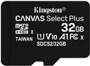 Kingston Technology Canvas Select Plus Speicherkarte 32 GB MicroSDHC Klasse 10 UHS-I (SDCS2/32GB-3P1A)