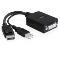 DeLOCK Adapter Displayport Stecker > DVI-I 24+5 Buchse Aktiv (61855)