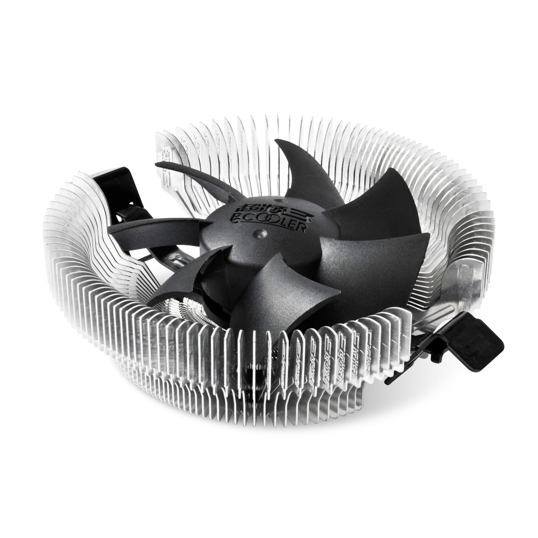 PCCOOLER E80 Top-Blow CPU-Kühler 8 cm Schwarz