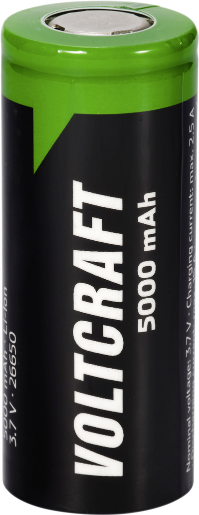 Voltcraft VC-26650 Spezial-Akku 26650 Flat-Top Lithium 3.7 V 5000 mAh (VC-16569890)