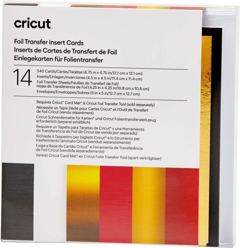 Cricut Insert Cards FOIL Royal Flush S40 Kartenset Weiß, Schwarz, Rot (2009481)