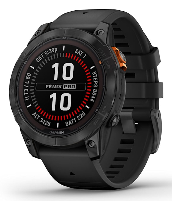 Garmin fenix 7 Pro Solar 1.3" 32 GB Smartwatch Schwarz/Schiefergrau