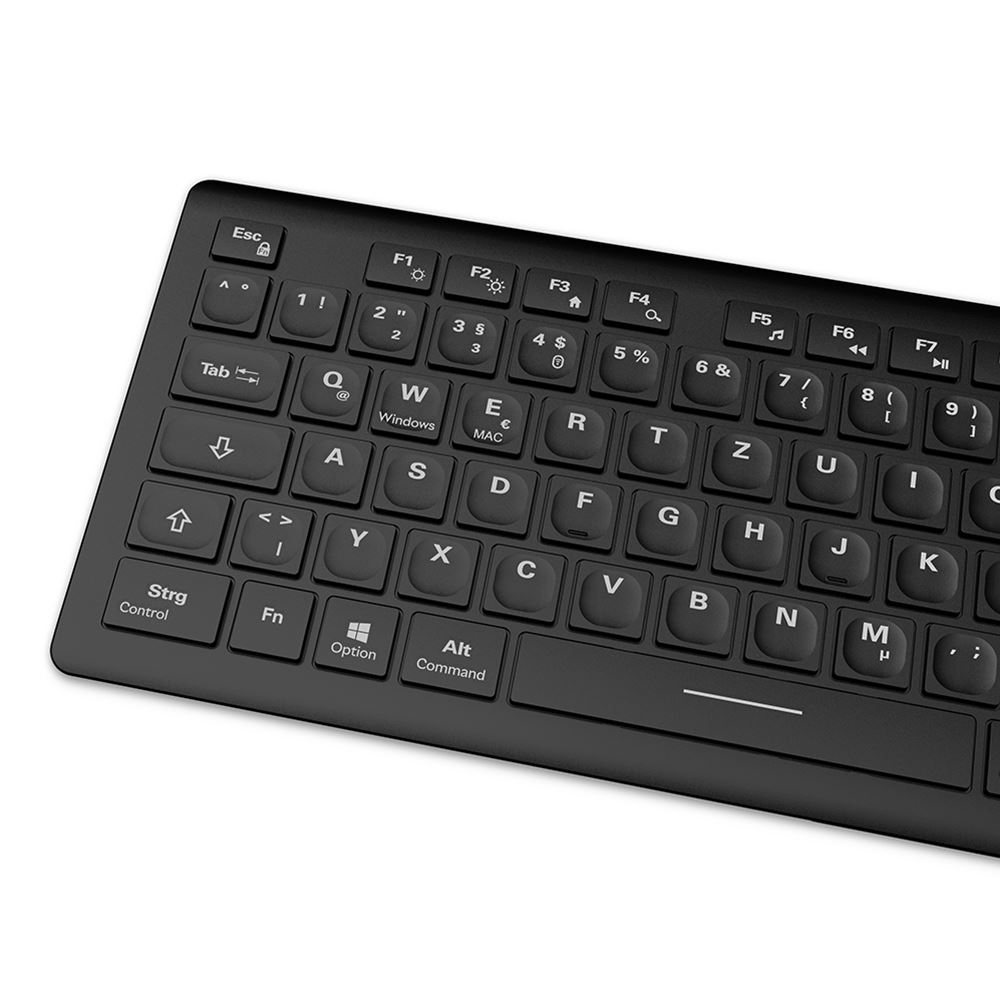 Sharkoon OfficePal K30W QWERTZ Schwarz