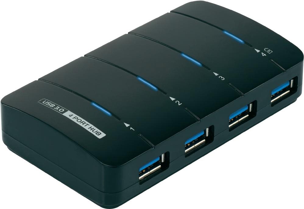 Renkforce 4 Port USB 3.0-Hub Schwarz (1005584)