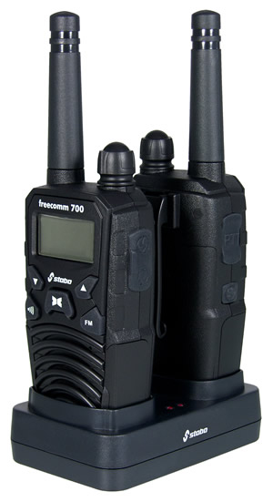 Stabo Freecomm 700 PMR-Handfunkgerät 2er Set Schwarz