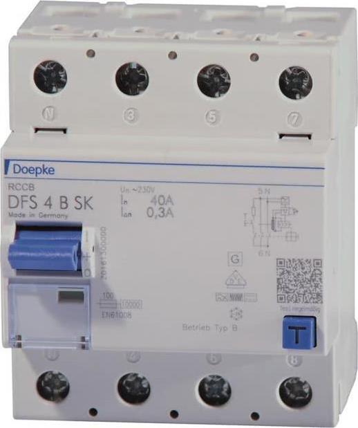 Doepke Schaltgeräte GmbH Fi-Schalter DFS4 040-4/0.30-B SK (09136998) (geöffnet)