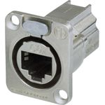Neutrik RJ45 Datensteckverbinder etherCON D Serie Buchse, gerade Pole: 8P8C NE8FDX-P6 Nickel NE8FDX-P6 1 St. (NE8FDX-P6)