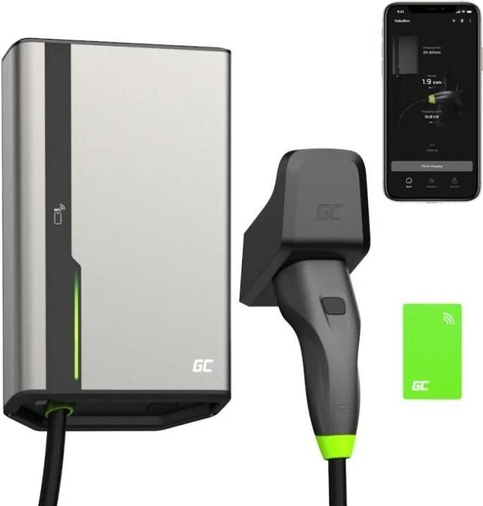 Wallbox Green Cell HabuDen 22kW 32A - 7,5m Kabel mit NFC (EVGC021B2275)