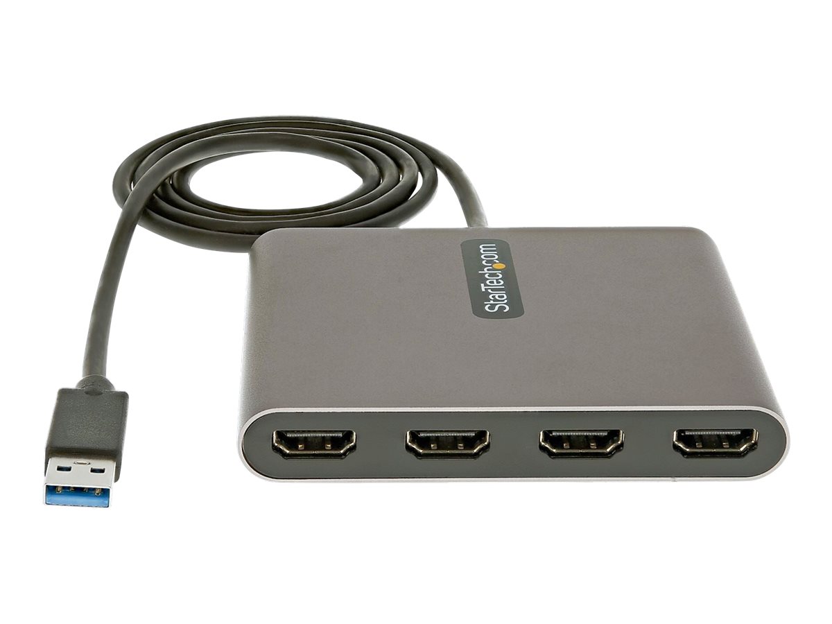 Startech USB32HD4 USB 3.0 Grafikadapter 4x HDMI Space-grau