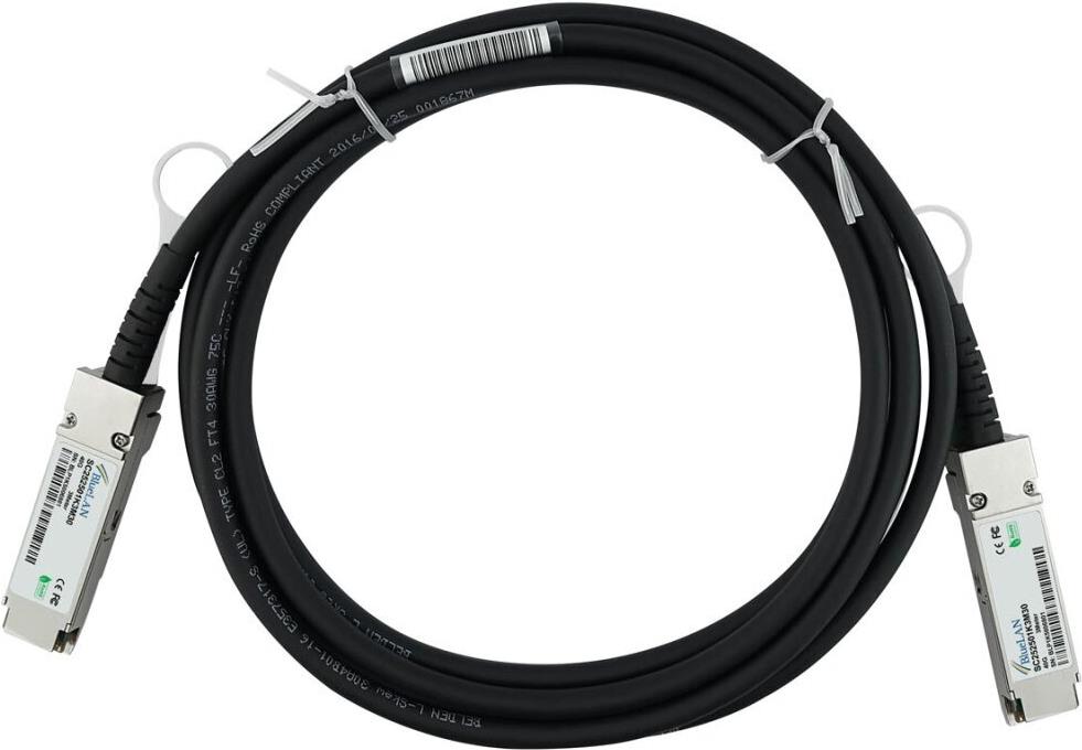 Kompatibles Extreme Networks 40G-DACP-QSFP50CM BlueLAN QSFP Direct Attach Kabel, 40GBASE-CR4, Ethernet/Infiniband QDR, 30AWG, 0.5 Meter (40G-DACP-QSFP50CM-BL)