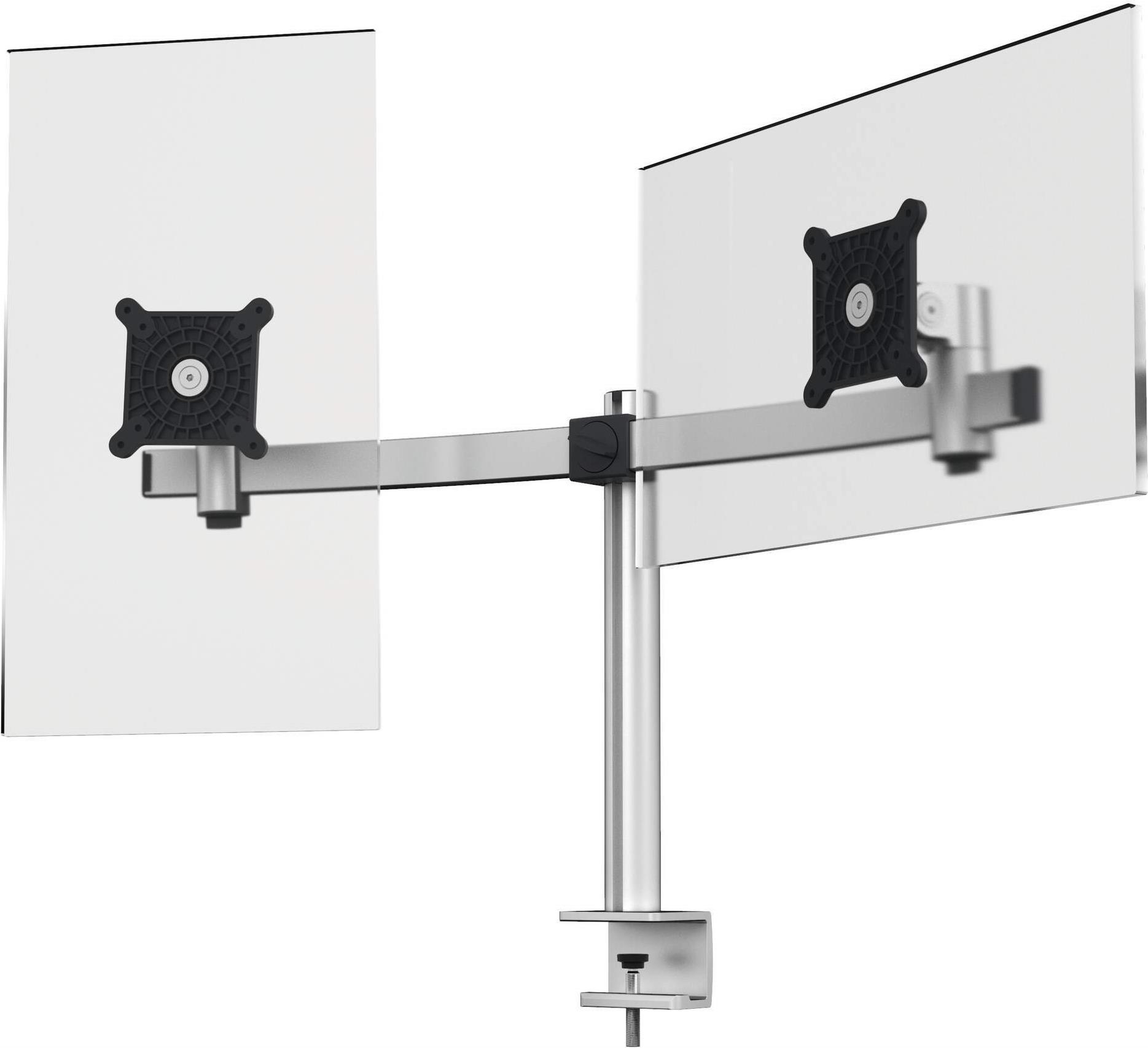 DURABLE Monitorhalterung 508523 für 2 Monitore 21"–27" Tischklemme Silber