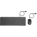 HP 150 - Tastatur-und-Maus-Set - USB - QWERTY - Englisch - Schwarz - für HP 15, 21, 27; Chromebook 14; ENVY 15; Pavilion 15; Pavilion Gaming 15, TG01; Spectre x360