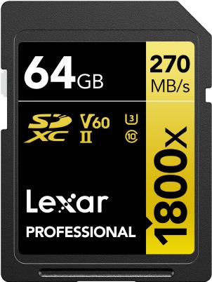 Lexar LSD1800064G-BNNNG Speicherkarte 64 GB SDXC UHS-II Klasse 10 (LSD1800064G-BNNNG)