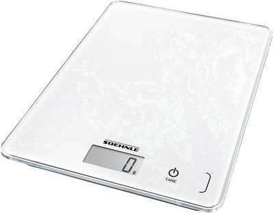 Soehnle Digitale Küchenwaage mit Wandbefestigung KWD Page Compact 300 Wägebereich (max.)=5 kg Weiß (61501)